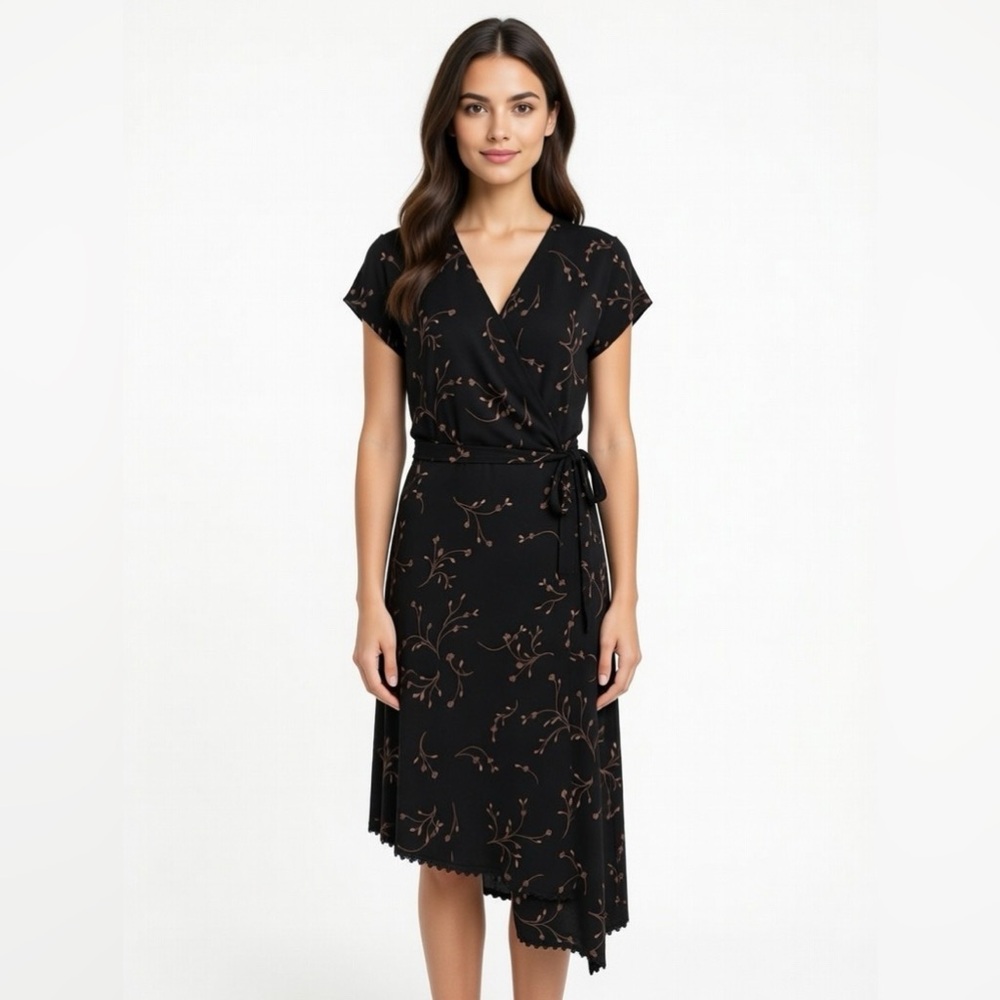 NWOT Joie Bethwyn E Floral Asymmetrical Wrap Dress